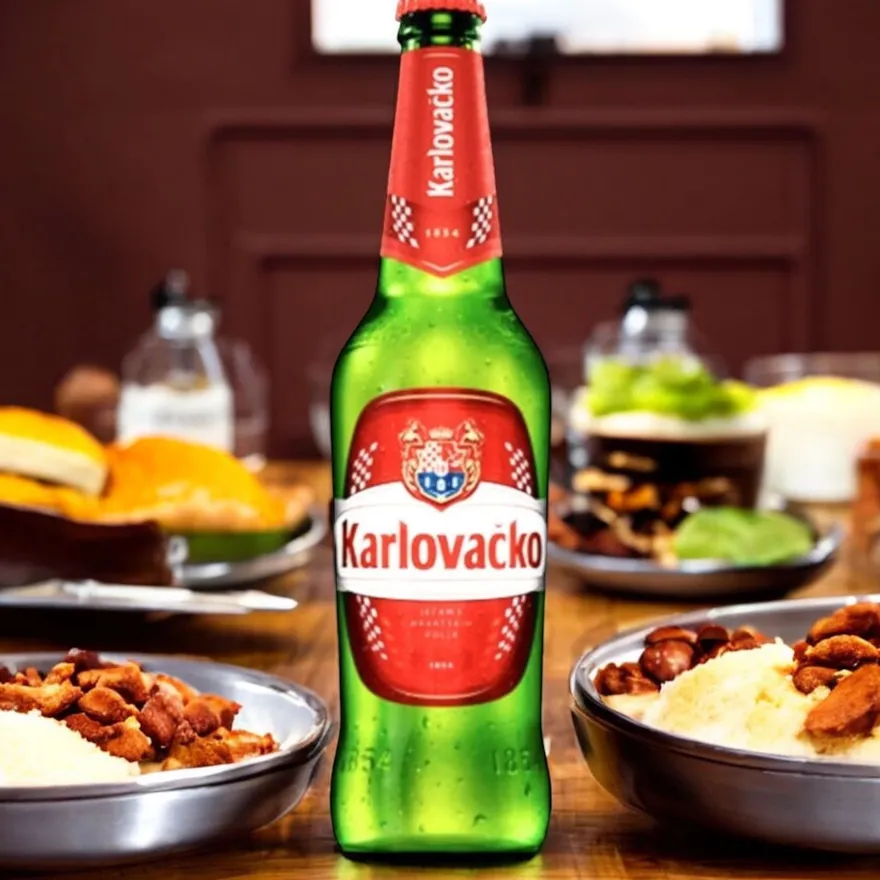 24 Flaschen Karlovacko Bier aus Kroatien