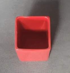 Flash Rot Zahnputzbecher / Becher Steinzeug