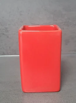 Flash Rot Zahnputzbecher / Becher Steinzeug
