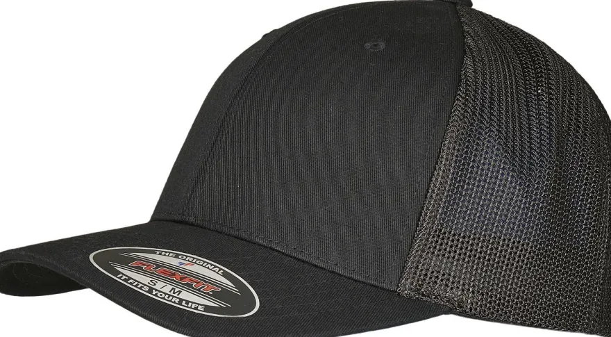 Flexfit Cap Trucker Recycled Mesh Black