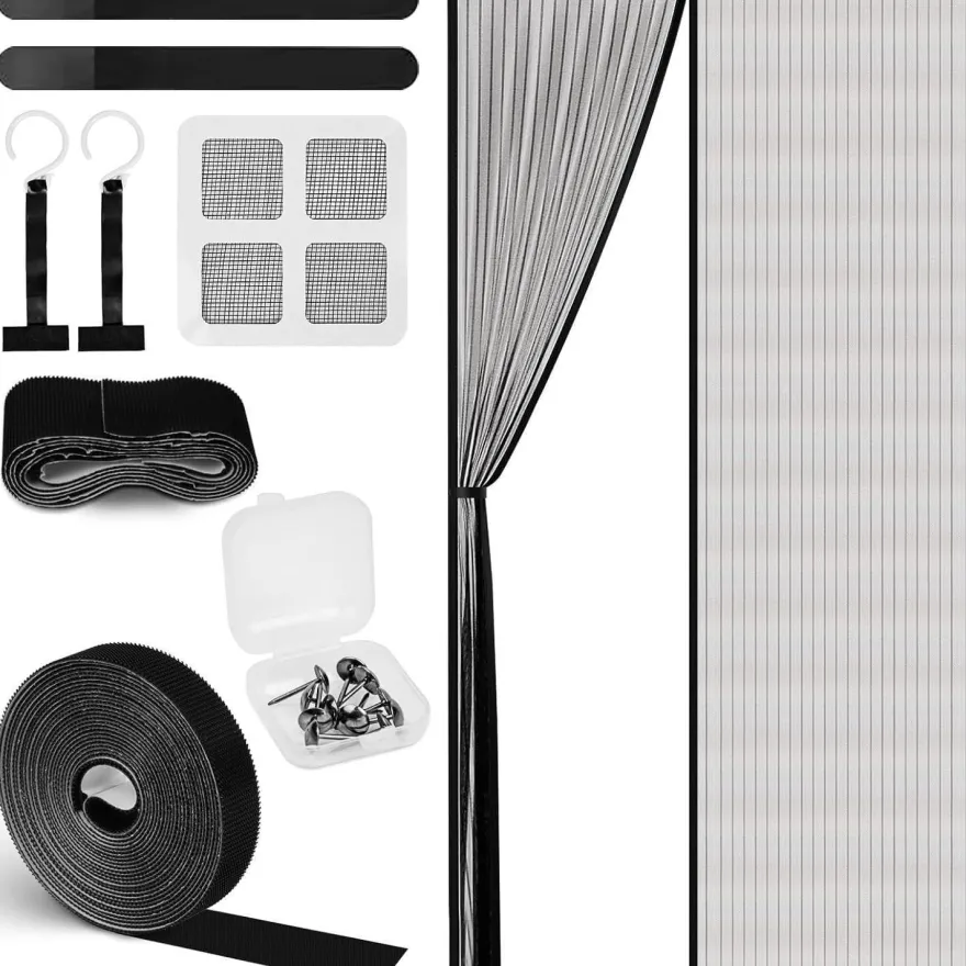 Flintronic Fliegengitter Tür Magnet 100x240cm - Insektenschutz Vorhang für