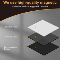 Flintronic Magnetband Selbstklebend 5M, Starker Kleber, Zuschneidbar für