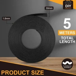 Flintronic Magnetband Selbstklebend 5M, Starker Kleber, Zuschneidbar für