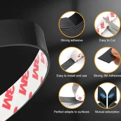 Flintronic Magnetband Selbstklebend 5M, Starker Kleber, Zuschneidbar für