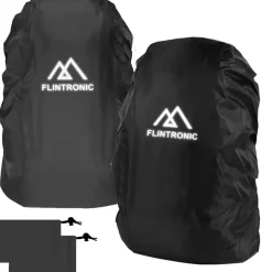 flintronic Regenschutz für Rucksäcke, 2 Stück, wasserdichte und windabweisende