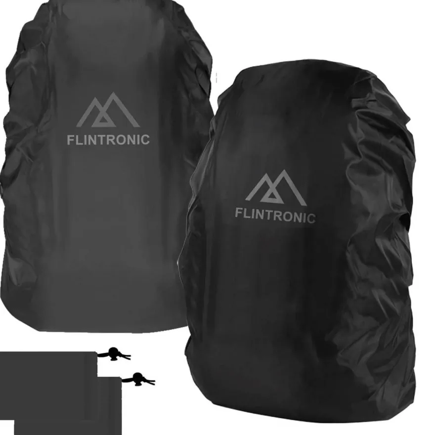 flintronic Regenschutz für Rucksäcke, 2 Stück, wasserdichte und windabweisende