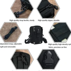 flintronic Taktische Hüfttasche, Militär Kompakt Gürteltasche Multifunktional