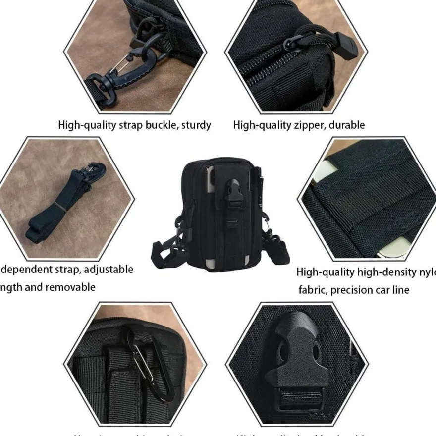 flintronic Taktische Hüfttasche, Militär Kompakt Gürteltasche Multifunktional