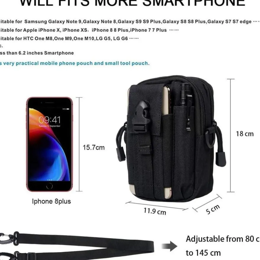 flintronic Taktische Hüfttasche, Militär Kompakt Gürteltasche Multifunktional