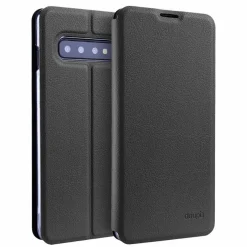 Flip Case Samsung S10 Plus Magnet Cover Aufstellbar Ständer Hülle Schale Folie