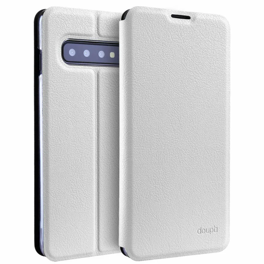 Flip Case Samsung S10 Plus Magnet Cover Aufstellbar Ständer Hülle Schale Folie