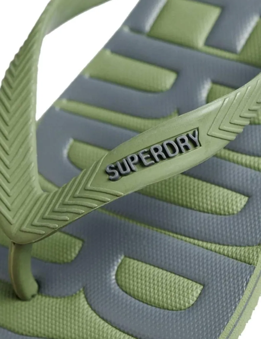 Flip-Flops Superdry Vintage Vegan grén oliv