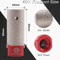 Focstol Diamant Fingerfräser 25mm M14 - Zum Vergrößern, Formen, Schleifen von