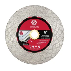 Focstol Diamant Trennscheibe 125mm - Fliesentrennscheibe für Porzellan