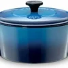 Fontignac Cocotte Bräter Gusseisen 24cm mit Deckel Induktion Guss Eisen Topf