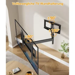 Forging MOUNT TV Wandhalterung mit langem 1090mm Schwenkarm für 37-80 Zoll TVs