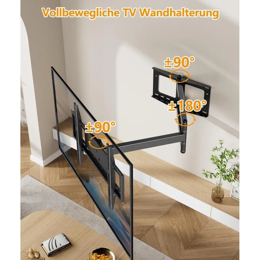 Forging MOUNT TV Wandhalterung mit langem 1090mm Schwenkarm für 37-80 Zoll TVs
