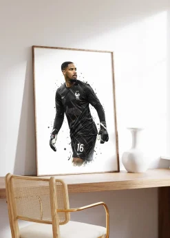 Frankreich Fußball Poster · Geschenkidee · Aquarell Sport Wandbild · Deko Pri