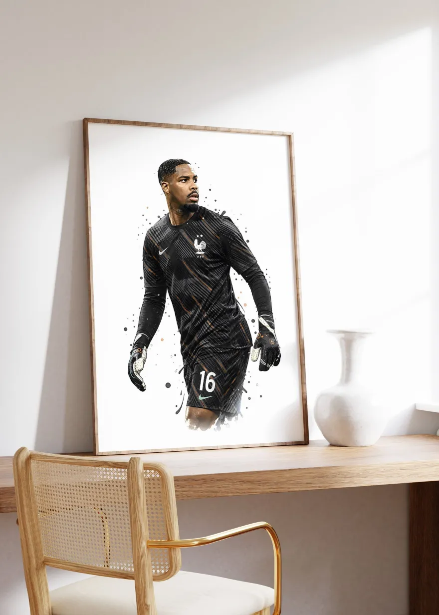Frankreich Fußball Poster · Geschenkidee · Aquarell Sport Wandbild · Deko Pri