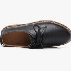 Frauen Mokassins Schnursenkel Wohnungen Damen Einfarbig Im Freien Slip On