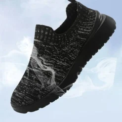 Frauen Turnschuhe Komfort Wohnungen Leicht Arbeit Slip On Wanderschuh Sport Yoga