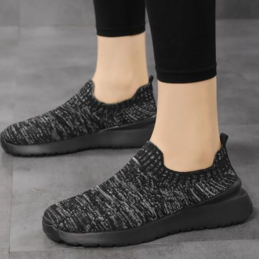 Frauen Turnschuhe Komfort Wohnungen Leicht Arbeit Slip On Wanderschuh Sport Yoga