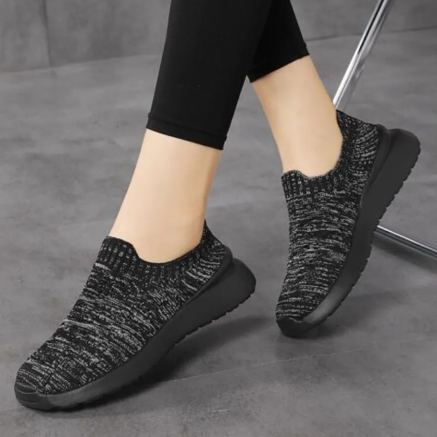 Frauen Turnschuhe Komfort Wohnungen Leicht Arbeit Slip On Wanderschuh Sport Yoga