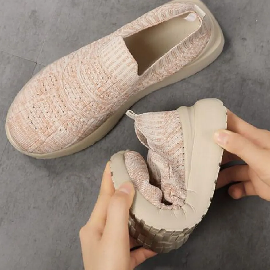 Frauen Turnschuhe Komfort Wohnungen Leicht Arbeit Slip On Wanderschuh Sport Yoga
