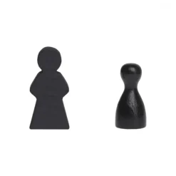 Frau - 14x30x8mm - schwarz