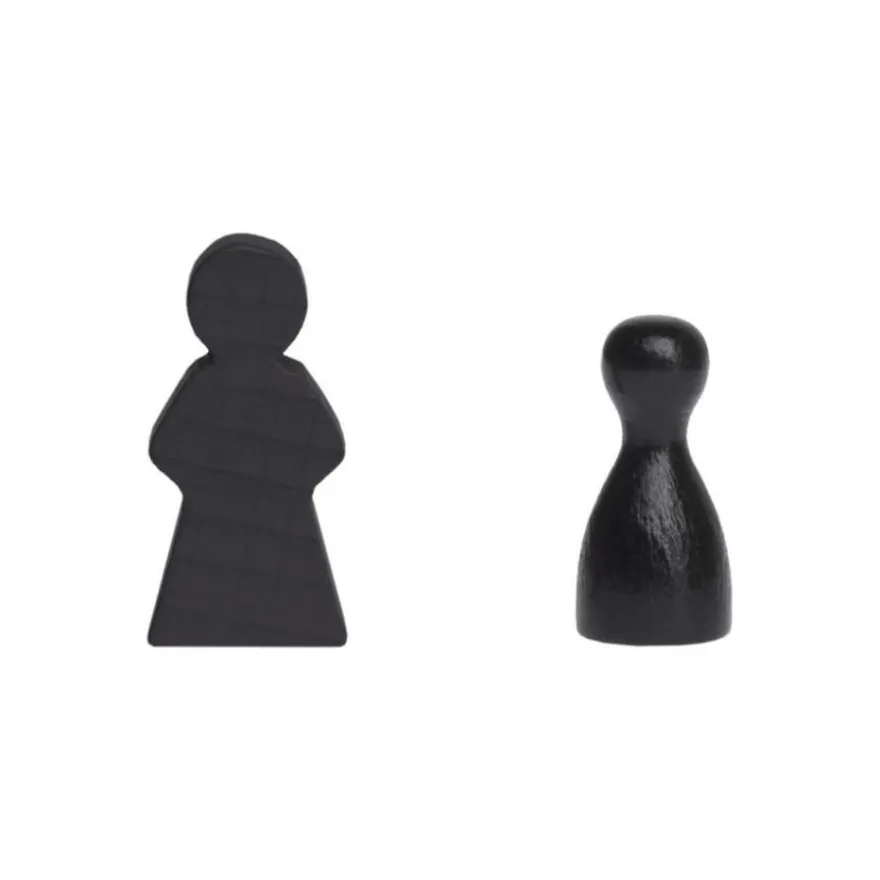 Frau - 14x30x8mm - schwarz
