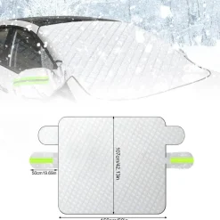 Frontscheibenabdeckung Auto Winter 243x105cm Magnetisch UV Schutz Faltbar