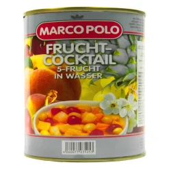 5-Frucht-Cocktail in Wasser 6 Dosen Füllmenge 820g ATG 500g