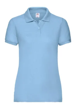 Fruit of the Loom Damen dünnes Poloshirt Polo Mischgewebe 63-212-0 NEU