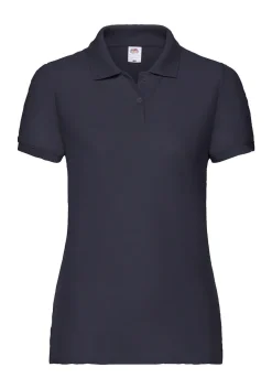 Fruit of the Loom Damen dünnes Poloshirt Polo Mischgewebe 63-212-0 NEU
