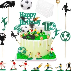 Fußball Tortendeko Set 28-teilig Kuchen Topper Geburtstag Party Kinder DIY