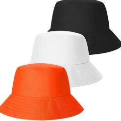 Fuipvgi Sonnenhut für Damen und Herren, UV-Schutz, 3er Pack in Schwarz, Weiß