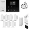 Funk Alarmanlage Set 4G mit Sirene, 1x Bewegungsmelder, 7x Tür- Fenstersensor HXA005
