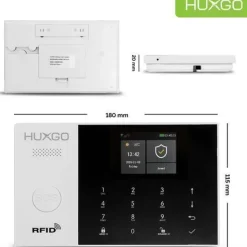 Funk Alarmanlage Set HXA005 2G mit Sirene, 5x Bewegungsmelder, 1x Tür- Fenstersensor