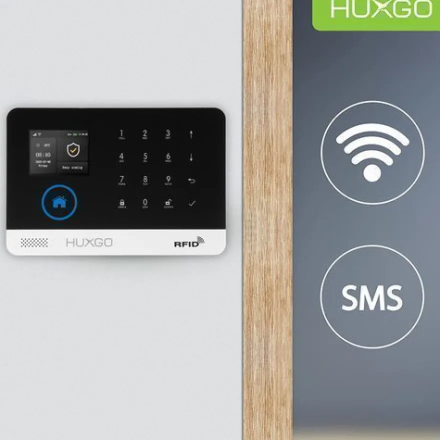 Funk Alarmanlage Set HXA003 WiFi + GSM mit Alarm | Alarm System mit 9x Türsensoren