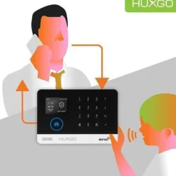 Funk Alarmanlage Set HXA003 WiFi + GSM mit Alarm | Alarm System mit 9x Türsensoren