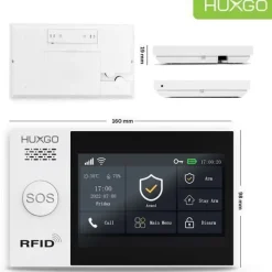 Funk Alarm System mit Sirene, 3x Tür- Fenstersensor HXA007 2G, Smart Home Security