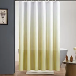 Furlinic Duschvorhang 180x200cm aus Stoff, wasserdicht, schimmelresistent