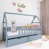 Furnlux Classic Hausbett DOMI - Grau - 98 x 188 x 85 cm