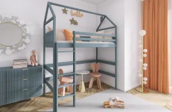 Furnlux Classic Hausbett GLORIA - Grau - 88 x 198 x 227 cm