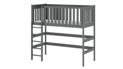 Furnlux Classic Hochbett LAURA - Graphit - 98 x 208 x 178 cm
