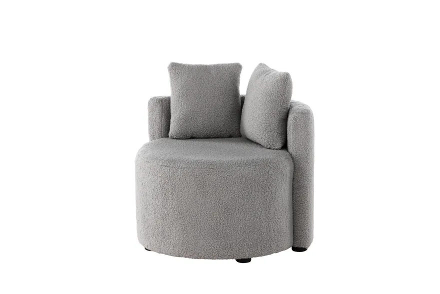 Furnlux Kids Room Sofa Kelso Grey & Black 59cm