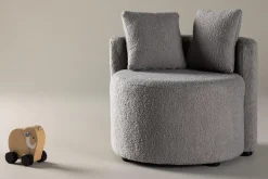Furnlux Kids Room Sofa Kelso Grey & Black 59cm