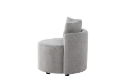 Furnlux Kids Room Sofa Kelso Grey & Black 59cm