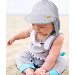 Furtalk Baby Kleinkind Sonnenhut UPF 50+ UV-Schutz Sommer Kappe mit Kinnriemen