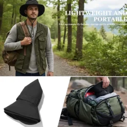 FYting Sonnenhut Herren, Fischerhut Damen, Wanderhut mit Winddichtem Seil